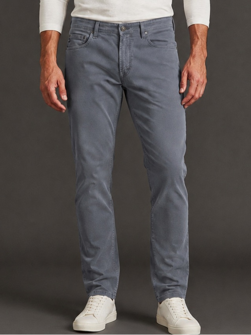 Ag Adriano Goldschmied Slim Straight Jeans in grey 38x34 minimalist
